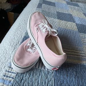 Pink Vans size 8